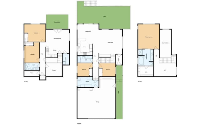 Fully Furnished Luxury Lake Living with private dock! 5 bedrooms/ 3 bathrooms/ 2 car garage and double kitchen/ living/ laundry areas plus separate entrances, perfect for multi generational families! Gallery 3