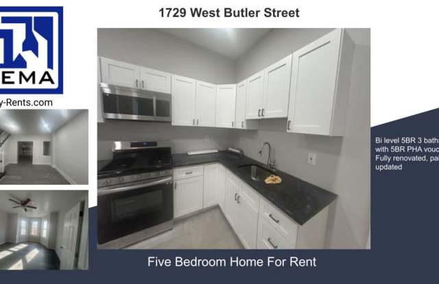 1729 West Butler Street Philadelphia, PA 19140 ONLY with 5BR pha voucher photos photos