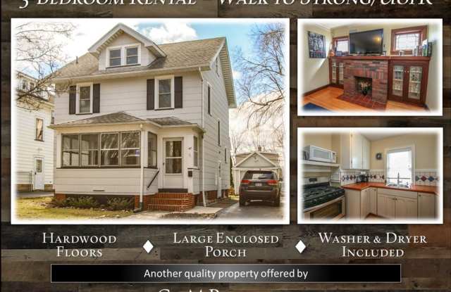 3-Bedroom Rental - Walk to Strong / UofR - 47 Raleigh Street, Rochester, NY 14620
