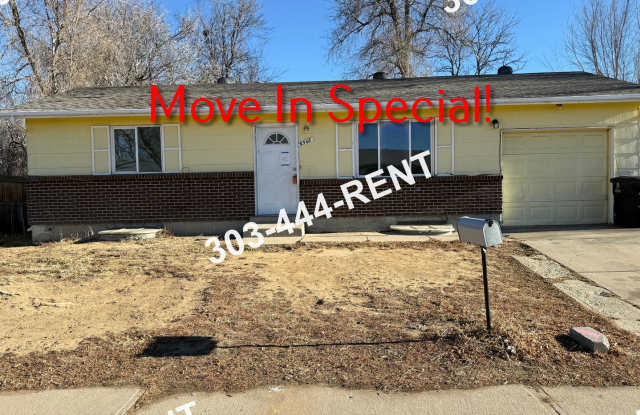 MOVE IN SPECIAL $300 OFF OF 1ST MONTHS RENT - 4 Bedroom 2 Bathroom Single Family Home in Montbello! - 5548 Potomac Way, Denver, CO 80239