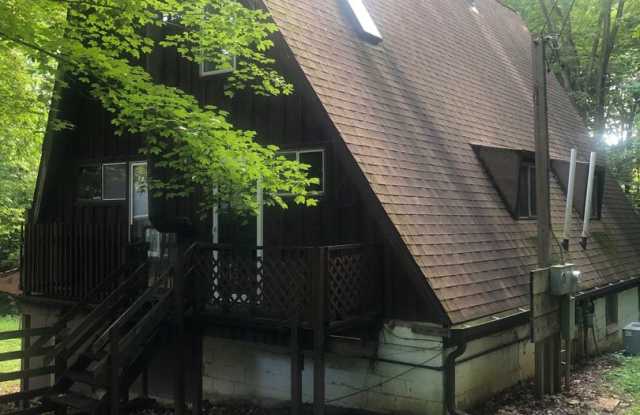 5 bed Cabin A-frame in the woods with large back deck, Next to IU Golf Course and Foundation! Gallery 3