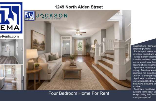 1249 North Alden St, House. 4 bedrooms, 1 bathroom for $1,600 Gallery 1
