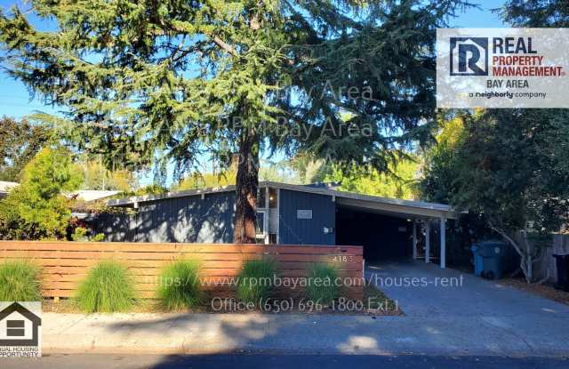 4 Bedroom 2 Bathroom Family Home in Palo Alto with Utilities Coming Soon - 4183 Park Boulevard, Palo Alto, CA 94306