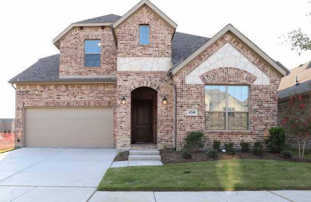 Home is a beautiful two-story perfect for a family and in the award-winning Frisco ISD - 4240 Brookstone Drive, McKinney, TX 75070