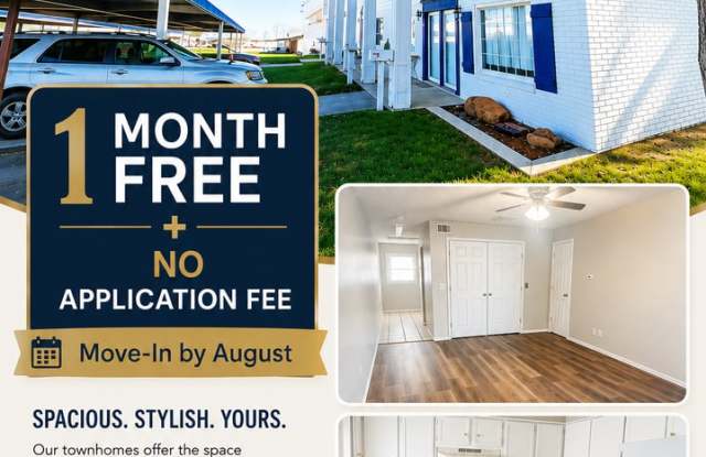 Littlefield Townhomes - $499 total to move into a 2-bedroom, 1.5-bath townhome. Limited-time offer. Gallery 2