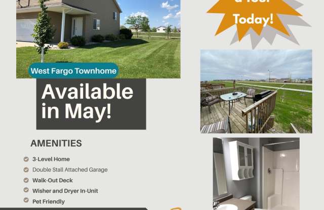 3 Bed, 3 Bath Townhome in West Fargo! photos photos