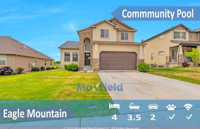 Eagle Mountain 4+ Bed 4 Bath 2600 Sq Ft 2 Story Home w/Community Pool photos photos