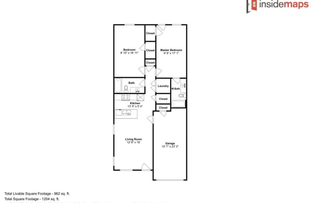 2 Bedroom 2 Bath 1 Car Garage Duplex Close To Tinker AFB - Lawncare included! Gallery 3