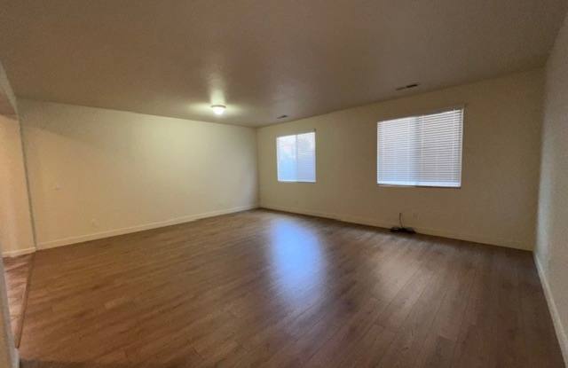 Single Level 4 bedroom, 3 bath home with fresh paint inside and out, new HVAC, new floors, new landscaping. Gallery 4