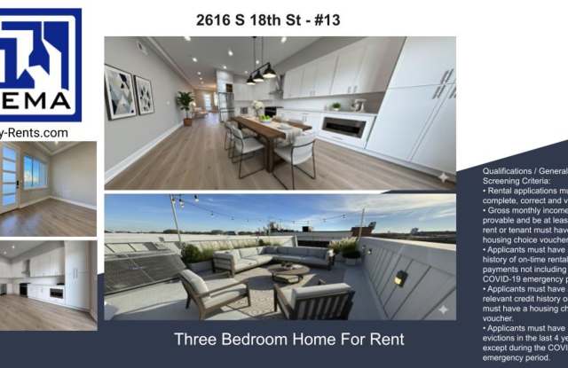 Contemporary South Philadelphia Townhouse With Private Rooftop Terrace - 2616 South 18th Street, Philadelphia, PA 19145