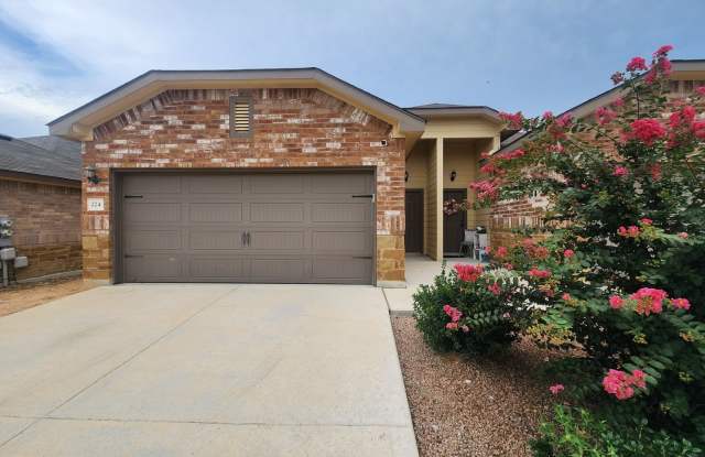 3/2/2 Duplex with Stained Concrete Floors ( No Carpet) / Fridge Included/ Covered Back Patio with Ceiling Fan / NBISD photos photos
