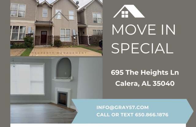 2 bed, 2.5 bath townhome in Calera photos photos