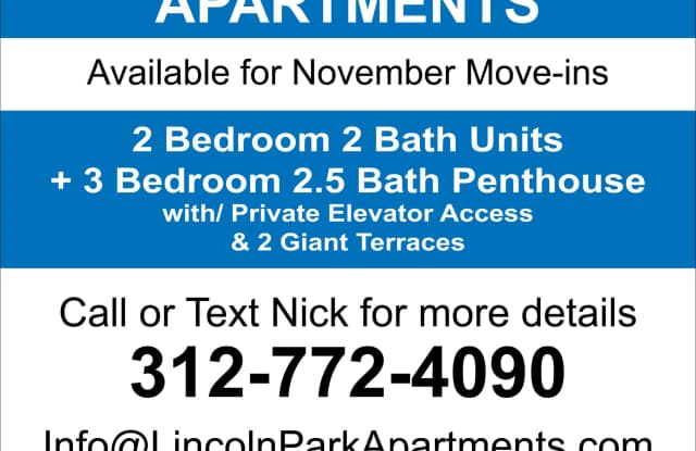 Brand new construction boutique elevator building right in the heart of Lincoln Park! Steps to restaurants like Galit and Yaya Cafe and just over a block to the red line Fullerton stop. photos photos