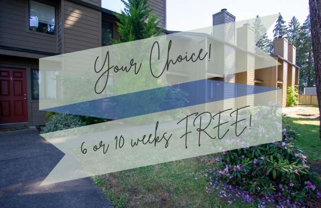 YOUR CHOICE OF FREE RENT SPECIALS! Townhouse w Garage, Patio, DW, WD + Fireplace!! photos photos