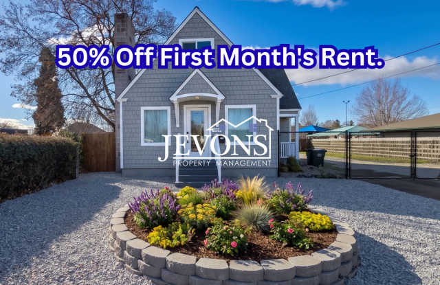 50% Off First Month's Rent - 4BR/2BA Yakima Home – In-Unit Laundry, Driveway parking, Fenced Yard & Free Storage Gallery 1