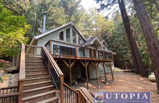 Beautiful, Custom Finished Mountain Home with Complete Privacy on 3 Acres, Tree House, Large Garage, Available Soon! - 255 Hawks Hill Road, Santa Cruz County, CA 95066 Beautiful, Custom Finished Mountain Home with Complete Privacy on 3 Acres, Tree House, Large Garage, Available Soon! - 255 Hawks Hill Road, Santa Cruz County, CA 95066