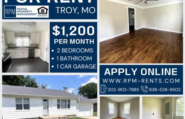 2 Bed 1 Bath with Garage in Troy MO photos photos