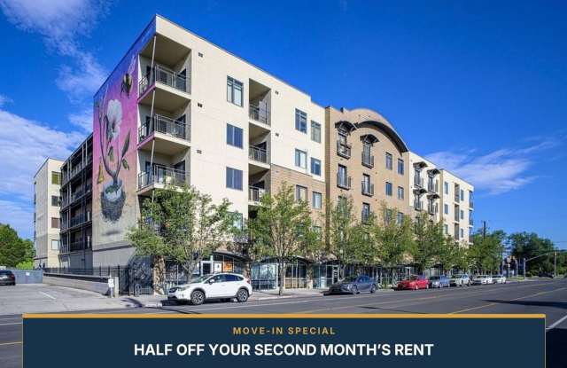 2BR/2BA Condo Near TRAX | Mountain Views, Private Balcony & Garage Parking Gallery 1