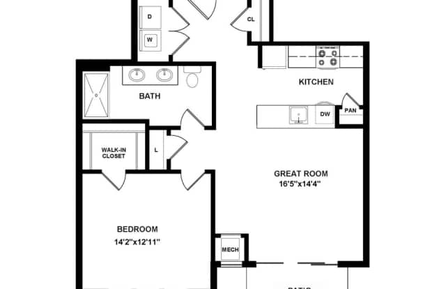 One Bedroom Luxury Apartment (Elevator Building) Gallery 3