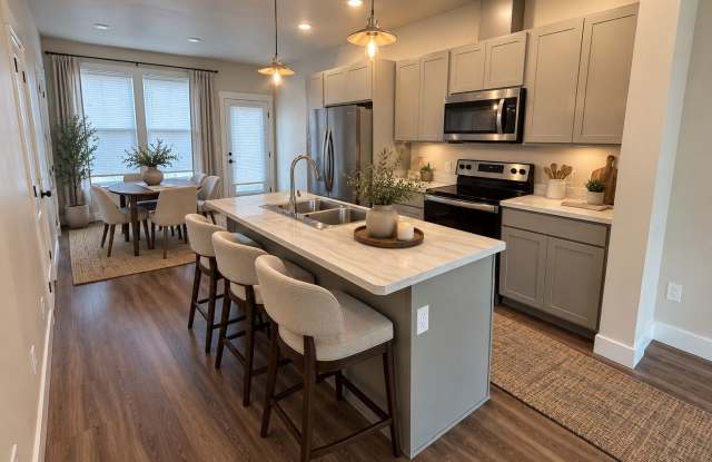 Bright & Modern Annafeld Townhome Living Gallery 1