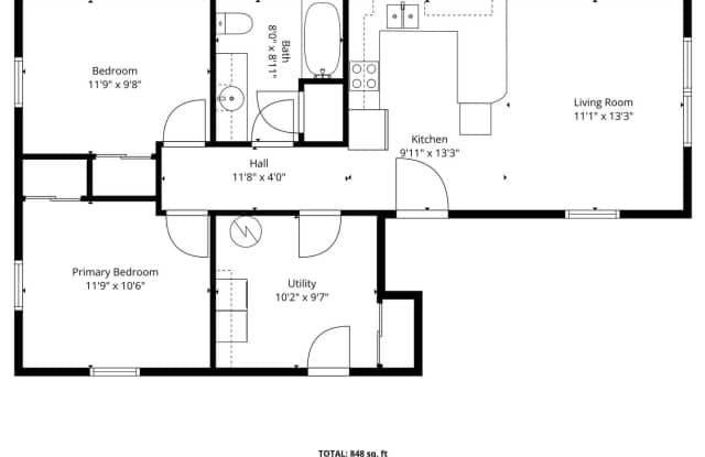 Bungalow Cottage - Carrolton - 2 bedroom, 1 bath $1300.00 per month Gallery 3