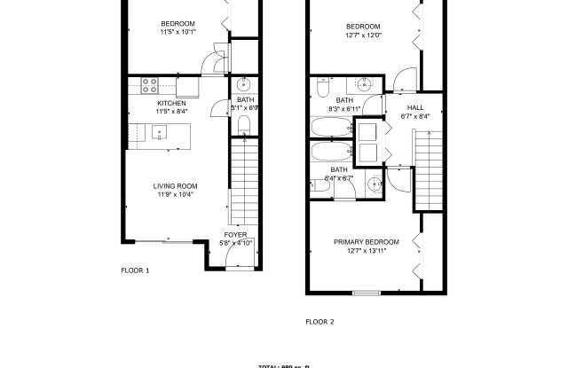 3 Bedroom/2.5 Bathroom only 1/2 Mile from IU Stadium Gallery 3