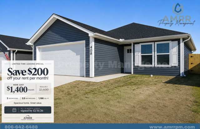 Special Offer: Save $200 off on rent per month! - NEW CONSTRUCTION 3-BEDROOM HOME photos photos