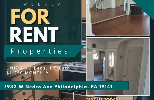 1932 West Nedro Avenue - 1932 West Nedro Avenue, Philadelphia, PA 19141