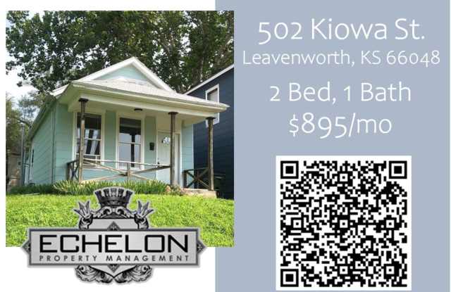 MUST SEE!! 2 Bed, 1 Bath House - 502 Kiowa Street, Leavenworth, KS 66048