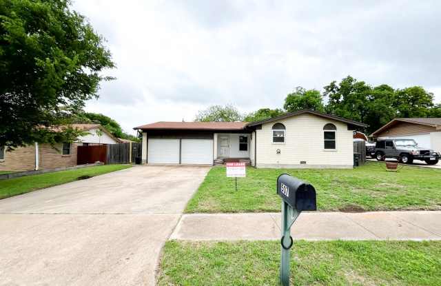 Available Now!!!! Gorgeous 3 bedroom, 2 bath, 2 car garage home. Beautiful wood look flooring. Spacious living area, dining, kitchen with plenty of counter space and storage. This home has a privacy fenced yard for your outside enjoyment. photos photos