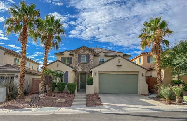BEAUTIFUL TWO STORY HOME WITH A POOL AND SPA! DOWNSTAIRS PRIMARY BEDROOM WITH FULL BATH! EVERYTHING YOUR LOOKING FOR IN SUMMERLIN VISTAS!! - 11441 Valentino Lane, Las Vegas, NV 89138