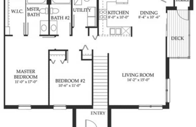 Douglas Fir-2Br/2Ba Rental Home-Second Floor - 4348 Timber Ridge Court, Joliet, IL 60431
