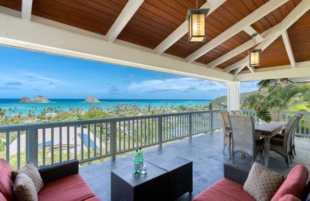 Enjoy Cool Breezes And Dazzling Views Of The Ocean Below At This Private, 4 Bedroom, 3.5 Bath Lanikai Hillside Property with Split AC. photos photos