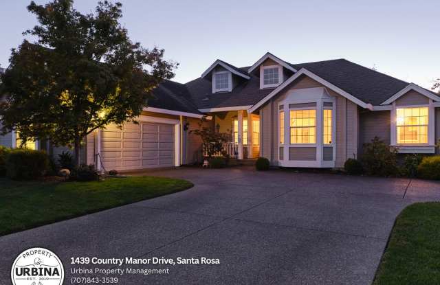 Spacious 4-Bedroom Home with Modern Upgrades in Northwest Santa Rosa - 1439 Country Manor Drive, Santa Rosa, CA 95401