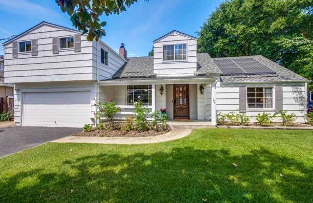 Fully Furnished Older expanded Park Hills/Cape Cod style 3 Bed 3.5 Bath home in Los Altos! - 1704 Austin Avenue, Los Altos, CA 94024