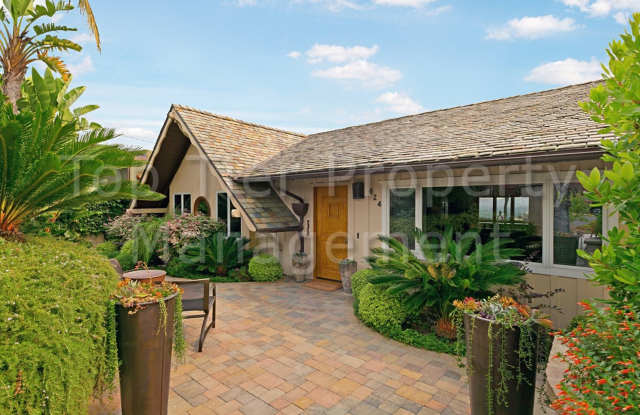 Spectacular, fully furnished 3 Bd/2 Ba, 1380 sf Ba single-family house in Solana Beach at end of a Cul-De-Sac available Now for lease! - 624 Canyon Place, Solana Beach, CA 92075