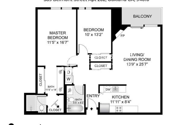 389 Belmont Street Unit 202 - 389 Belmont St, Oakland, CA 94610