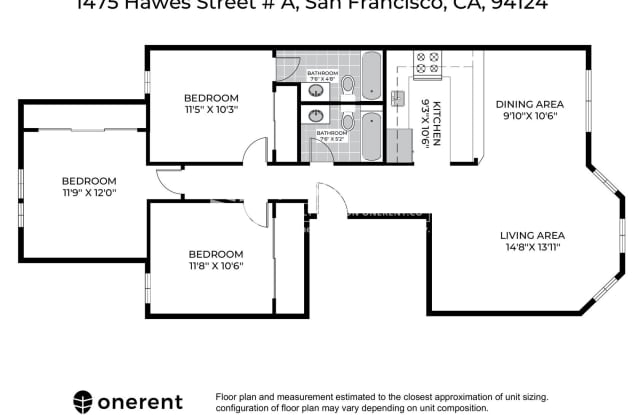 1475 Hawes St Unit A - 1475 Hawes Street, San Francisco, CA 94124