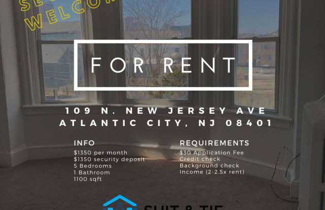 109 North New Jersey Avenue - 109 North New Jersey Avenue, Atlantic City, NJ 08401