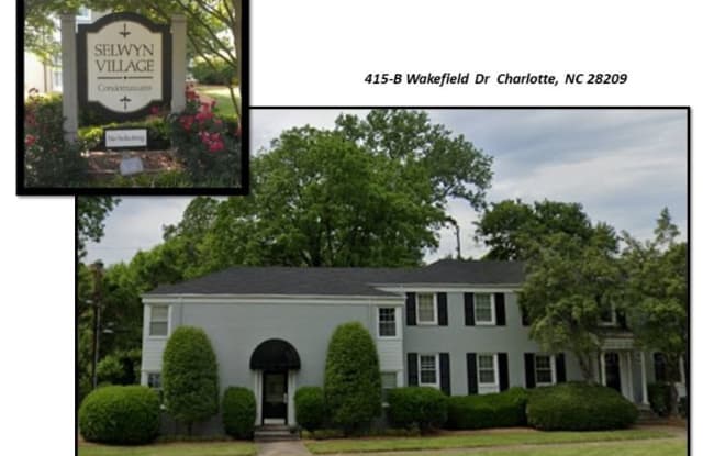 415 Wakefield  Drive B - 415 Wakefield Dr, Charlotte, NC 28209