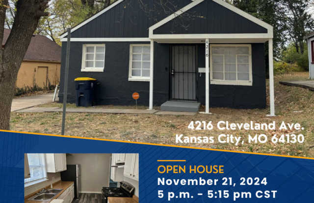 4216 Cleveland Ave. | 2 BR 1 BA | 780 sq.ft - 4216 Cleveland Avenue, Kansas City, MO 64130