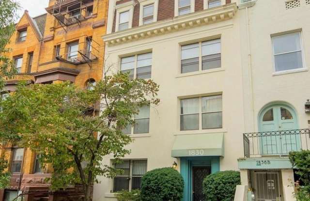 Fantastic Adams Morgan 1 Bedroom/1 Bath with Fireplace, Patio  Parking! For Sale or Rent! - 1830 California Street Northwest, Washington, DC 20009