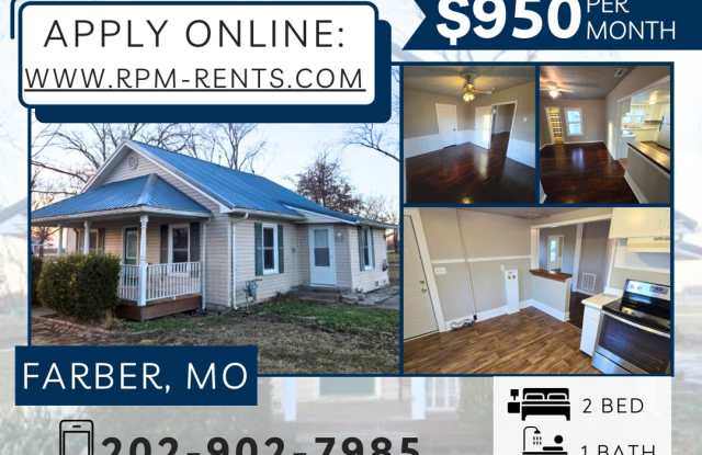 2 Bedroom 2 Bathroom House For Rent in Farber, MO photos photos