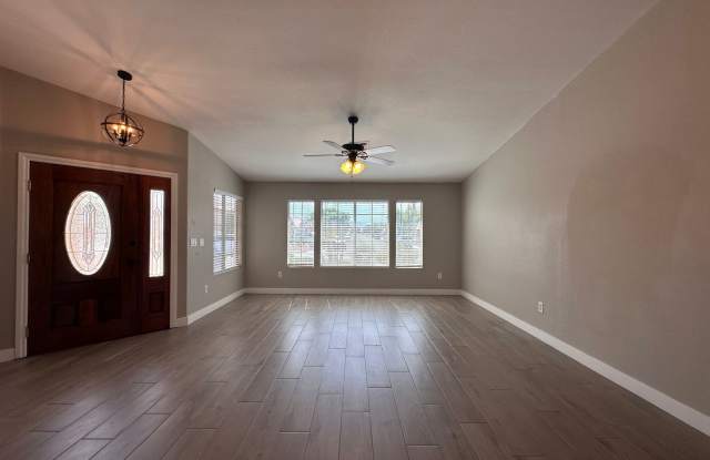 UPGRADED SINGLE STORY HOME WITH 4 BEDS, 2.5 BATHS, 3 CAR GARAGE, AND LARGE BACKYARD photos photos