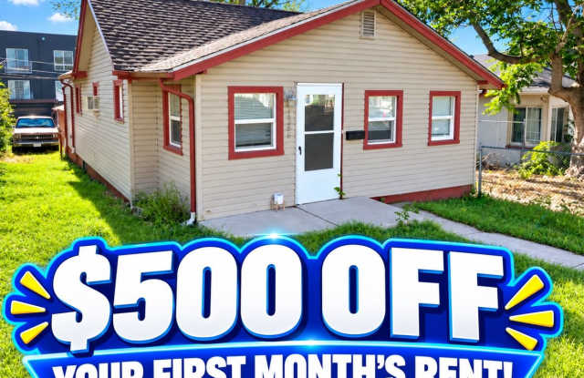 $500 OFF FIRST MONTHS RENT! Charming 2BR/1BA With Den AND Garage! Updated 1/2 Duplex near Sloan's Lake & Perry St Light Rail! Gallery 1