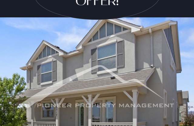 3 bedroom, 2.5 bath Low-Maintenance Living with Mountain Views in Indigo Ranch - 6517 Storm Rider Way, Colorado Springs, CO 80923