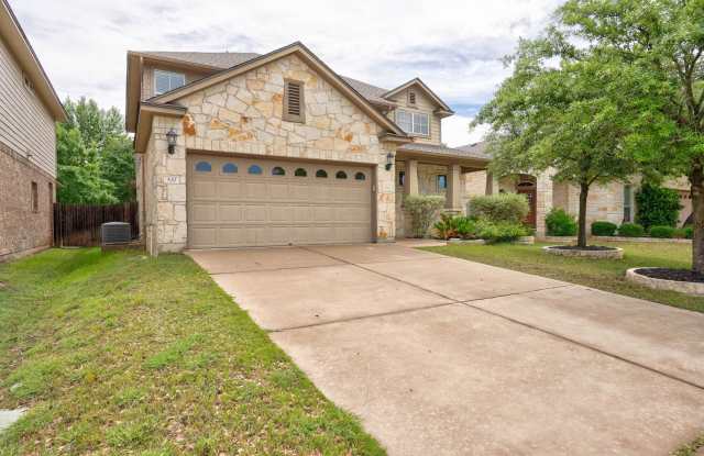 Bright  Roomy 4BR • 2.5BA • Two-Level Living - 520 Glacial Stream Lane, Cedar Park, TX 78613