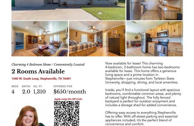 1340 W South Loop - 1340 West South Loop, Stephenville, TX 76401 1340 W South Loop - 1340 West South Loop, Stephenville, TX 76401