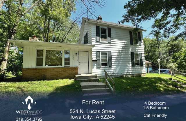 $2,100 | 4 Bedroom, 2 Bathroom Multi Floor House | Cat Friendly* | Available for August 1st, 2026 Move In! - 524 North Lucas Street, Iowa City, IA 52245