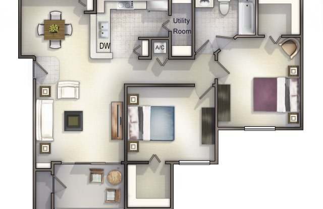 Ground Floor 2 Bedroom 1 Bathroom in Riverview, FL - Walk to Riverview Theater Gallery 3